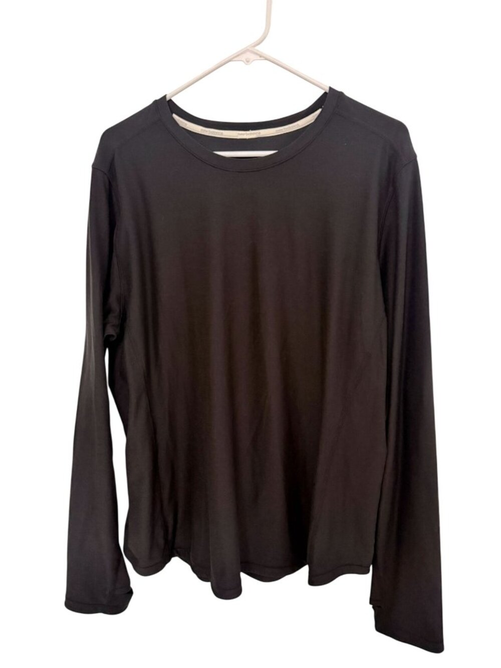 Mens New Balance Black Dry Athletic Running Long Sleeve Size L/XL